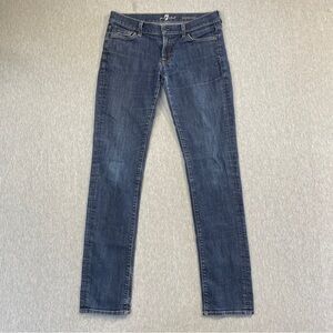 7 For All Mankind Roxanne Jeans Women’s 29 Medium Wash Blue Straight Leg